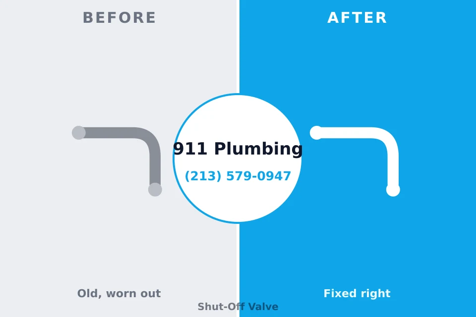 Before and after: plumbing repair West Chester, PA